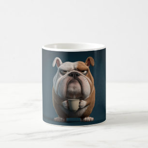 Mürrischer Bulldogge Kaffee – Lustige Hunde Kunst Kaffeetasse