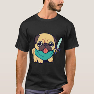 Mürrischer Cartoon-Mops 'Ich bin sehr beschäftigt' T-Shirt