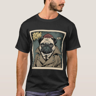 Mürrischer Detektiv Pug Nope - Der mürrische Haust T-Shirt