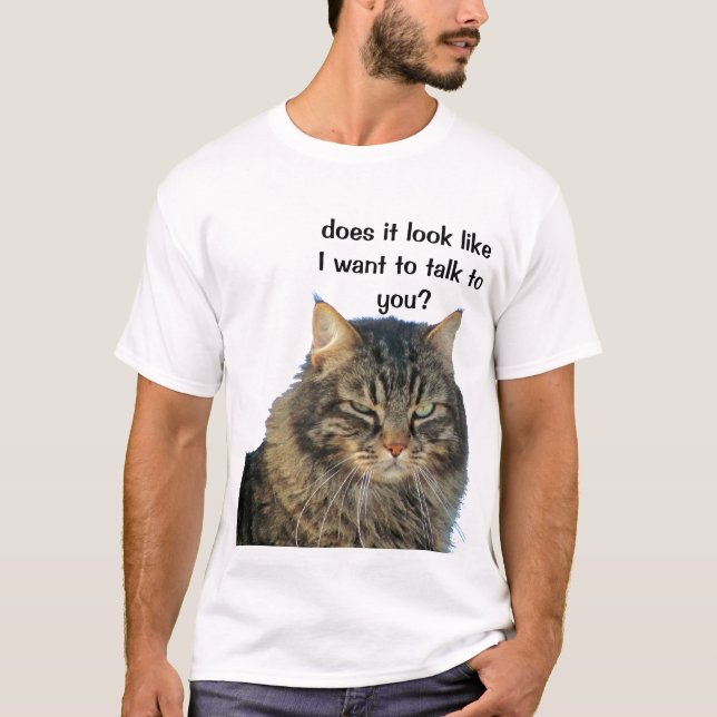 Mürrischer Engel will nicht, um zu sprechen T-Shirt (Vorderseite)