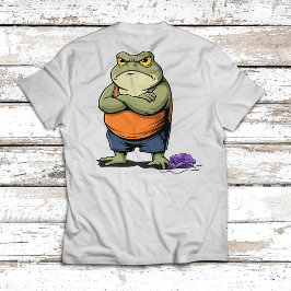 Mürrischer Frosch Lustiger Cartoon-Frosch T-Shirt