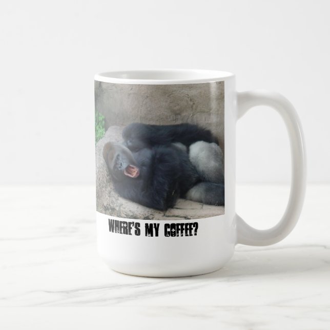 Mürrischer Gorilla Kaffeetasse (Rechts)