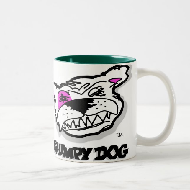 Mürrischer Hundegroße Griff Tasse für alle Arten (Rechts)