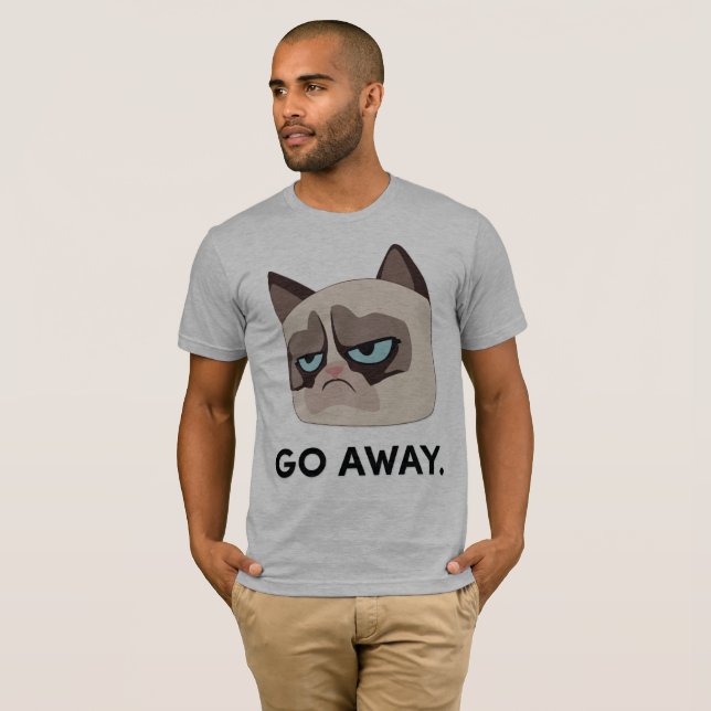 Mürrischer Katze Grumpmoji T - Shirt - gehen Sie (Vorne ganz)