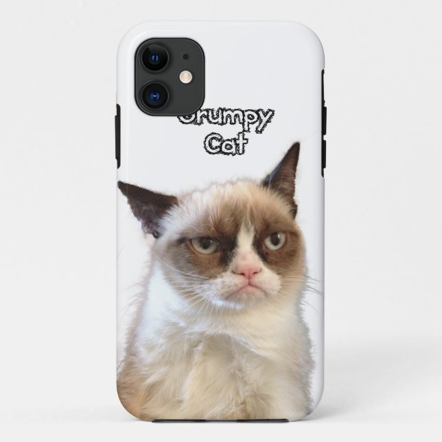 Mürrischer Katzen-Telefon-Kasten Case-Mate iPhone Hülle (Rückseite)