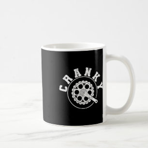 Mürrischer lustiger Fahrradliebhaber Kurbelradfahr Kaffeetasse