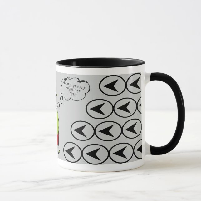 Mürrischer Marsmensch Tasse (Rechts)