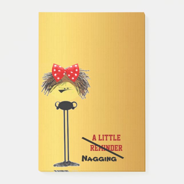 Mürrischer Nag Post-it Klebezettel (Vorderseite)