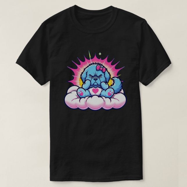 Mürrischer Newfie T-Shirt (Design vorne)