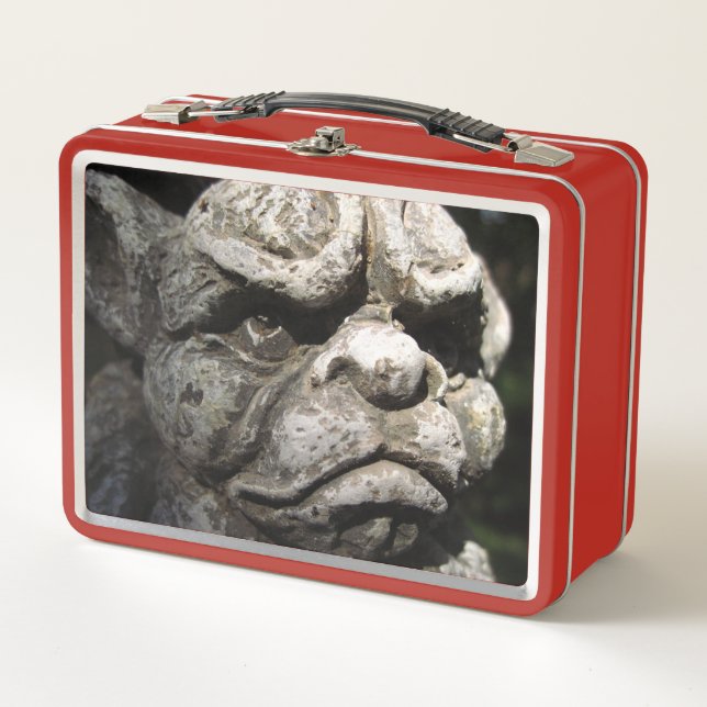 Mürrischer WasserspeierLunchbox Metall Brotdose (Vorderseite)