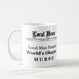 Murse Newspaper Front Tasse
