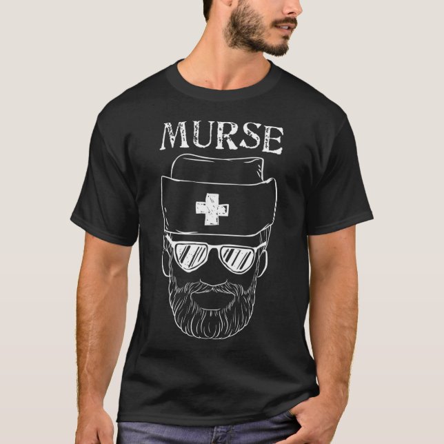 Murse Nurse Man Funny Tshirt Geschenk für männlich (Vorderseite)