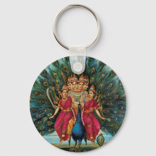 Murugan Kartikeyan Skanda Subrahmanyan Hindu Deity Schlüsselanhänger