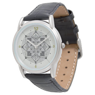 Murugi Accessoires TribalUnity Men Classic Black Armbanduhr