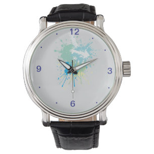 Murugi Accessories BreezyTicks Mens Leather Strap Armbanduhr