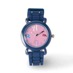 Murugi TimePieces Kinder Plastikgehäuse Silikon Fo Armbanduhr