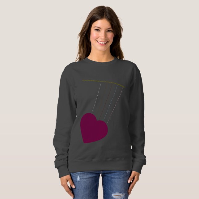 Murugi Wear Tethered Heart Women's Sweatshirt (Vorne ganz)