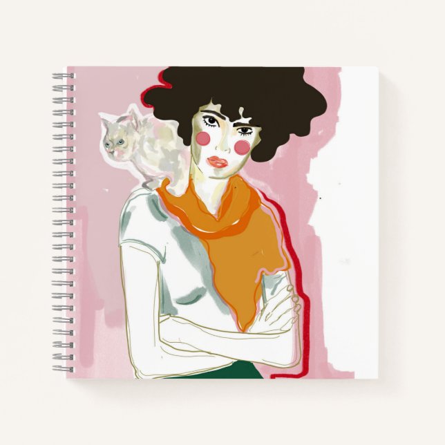 Musa y felino notizbuch (Vorderseite)