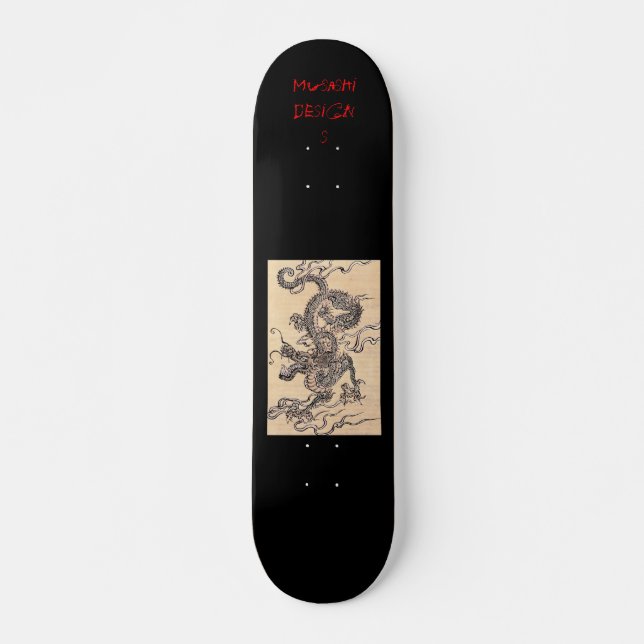 Musashi entwirft Drache Skateboard (Vorne)