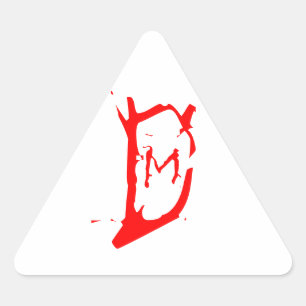 Musashi entwirft Logo-Dreieck Dreieckiger Aufkleber