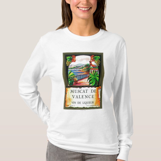 Muscat De Valence Wine LabelEurope T-Shirt (Vorderseite)