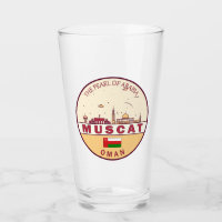 Muscat Oman City Skyline Emblem