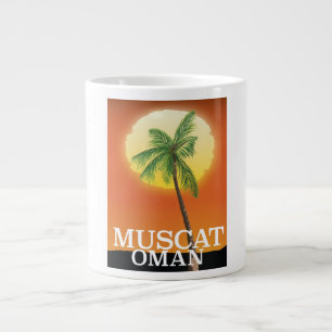Muscat Oman Urlaubsposter Jumbo-Tasse