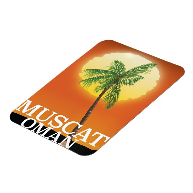 Muscat Oman Urlaubsposter Magnet (Linke Seite)