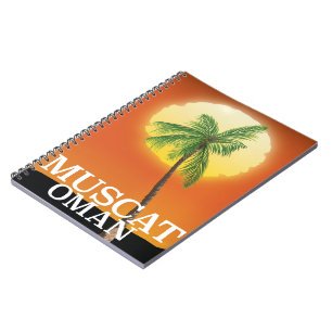 Muscat Oman Urlaubsposter Notizblock