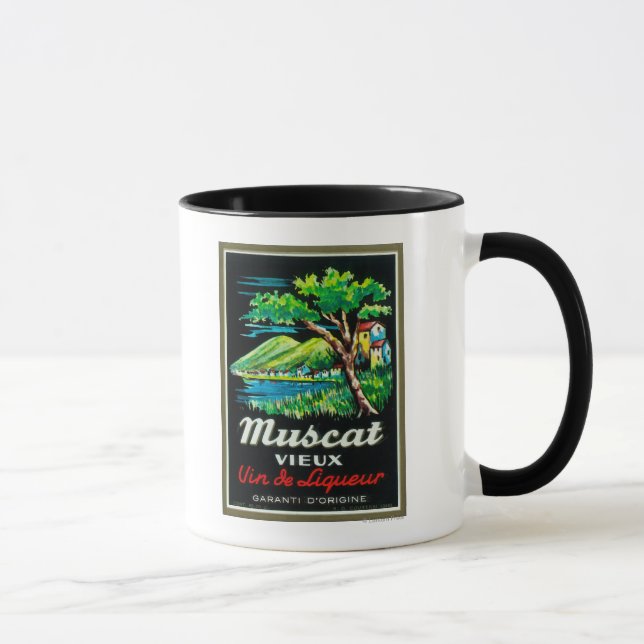 Muscat Vieux WeinetikettEuropa Tasse (Rechts)