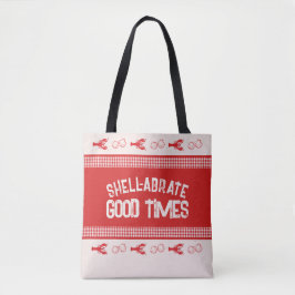 Muschel abrate Good Times Lässig Seafood Gingham Tasche