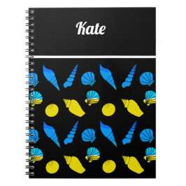 Muschel am Strand Notizblock