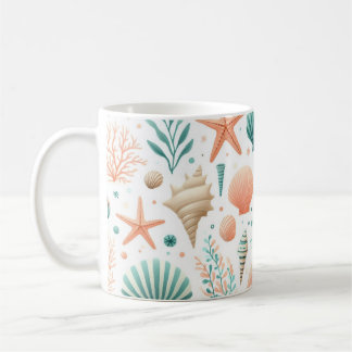 Muschel an Küsten Kaffeetasse
