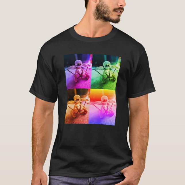 Muschel Art Airplane T - Shirt (Vorderseite)