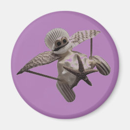 Muschel Art Flugzeug Magnet