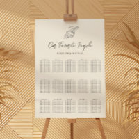 Muschel Beach Ocean Wedding 15 Table Seating Chart