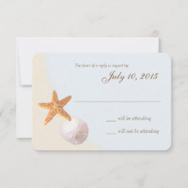 Muschel Beach Shore RSVP Karte
