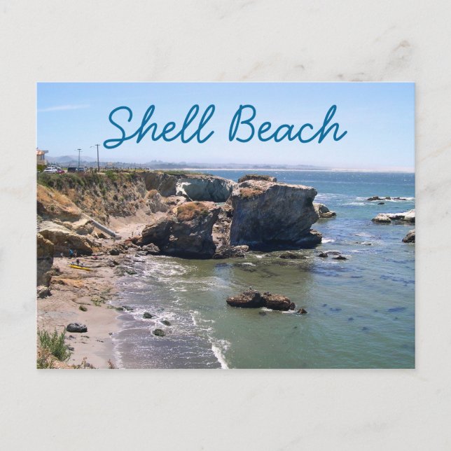 Muschel Beach Travel Postcard Postkarte (Vorderseite)