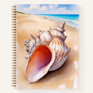 Muschel der Aquarellecke im Beach Journal Notizbuch