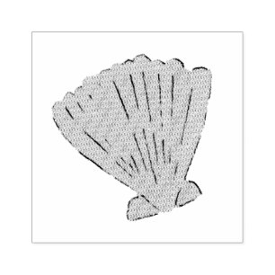 Muschel der Küstenwache Gummistempel