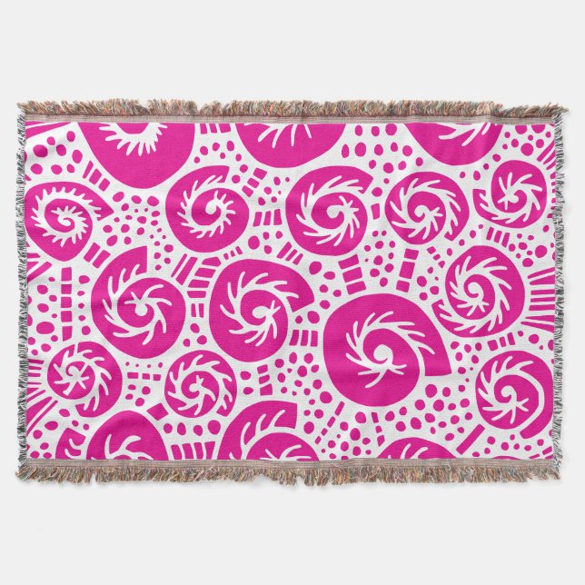 Muschel-Doodle 47 Decke (Vorderseite)