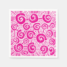 Muschel Dots Doodle 47 Serviette