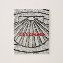 Muschel EL Camino, Plasterung, Spanien (Titel)