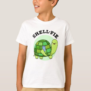 Muschel-Fie Funny Tortoise Selfie Pun T-Shirt