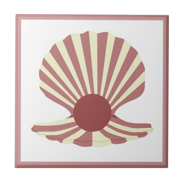 Muschel Fliese (Vorderseite)