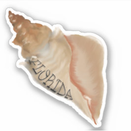 Muschel Florida Horse Conch Aufkleber