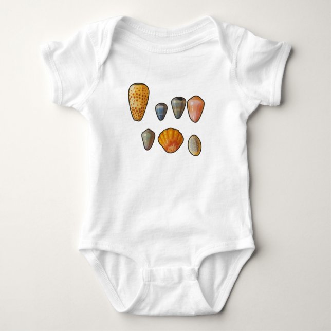 Muschel Haul Baby Outfit Baby Strampler (Vorderseite)