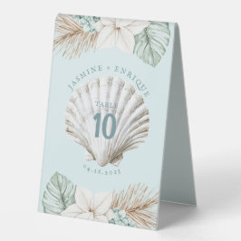 Muschel | Hochzeit am Strand Tischaufsteller