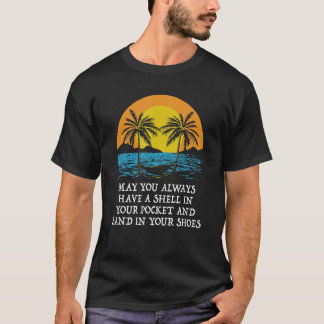Muschel in Pocket Sand in Shoes Beach Summer Ocean T-Shirt