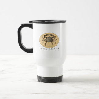 Muschel Island Crab Travel Mug Reisebecher